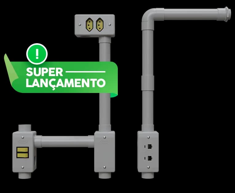 Eletrodutos em PVC Cinza Claro