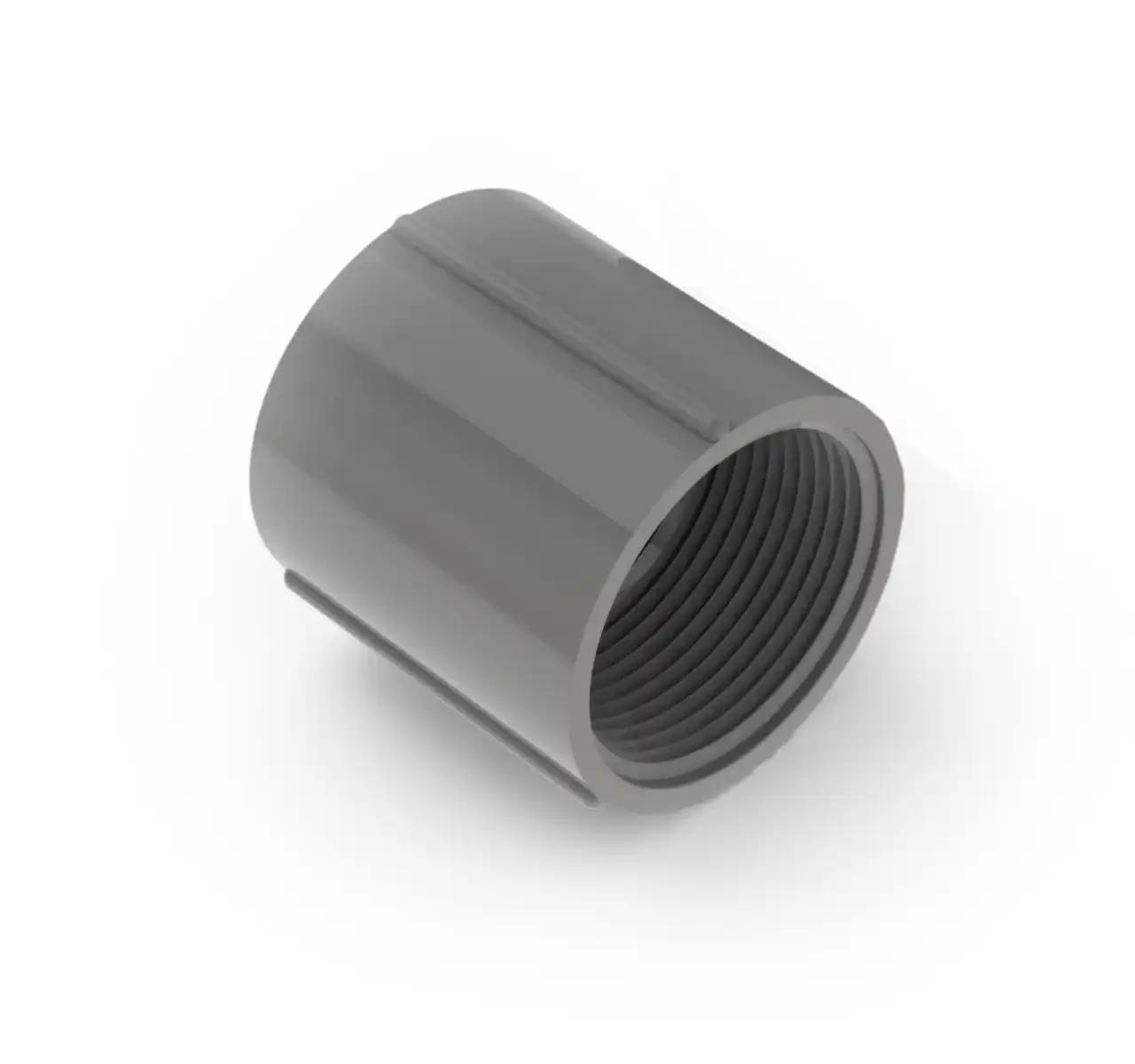 Luva Roscável com Divisória Cinza Claro