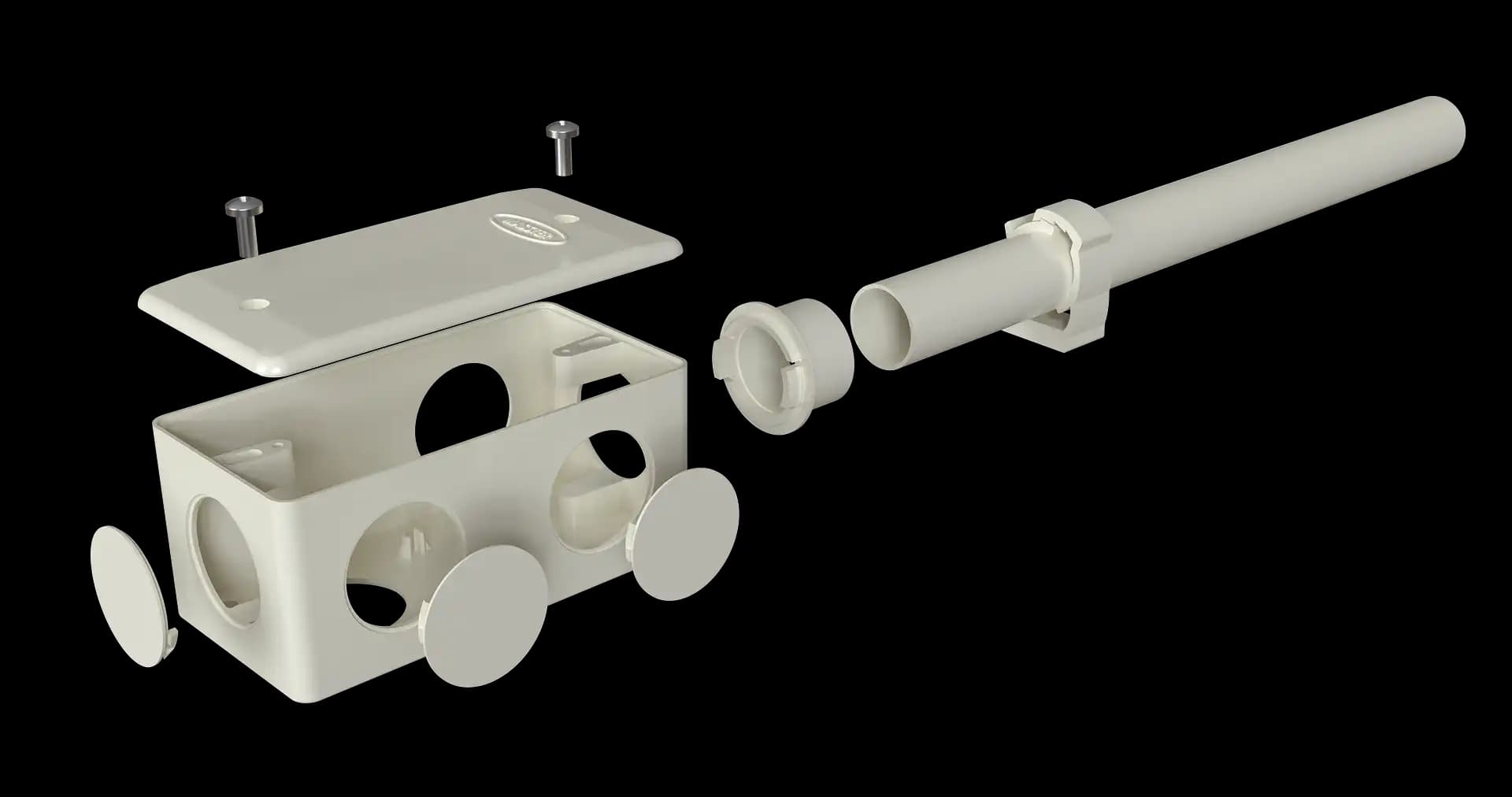 Eletroduto Masster Decor bege creme