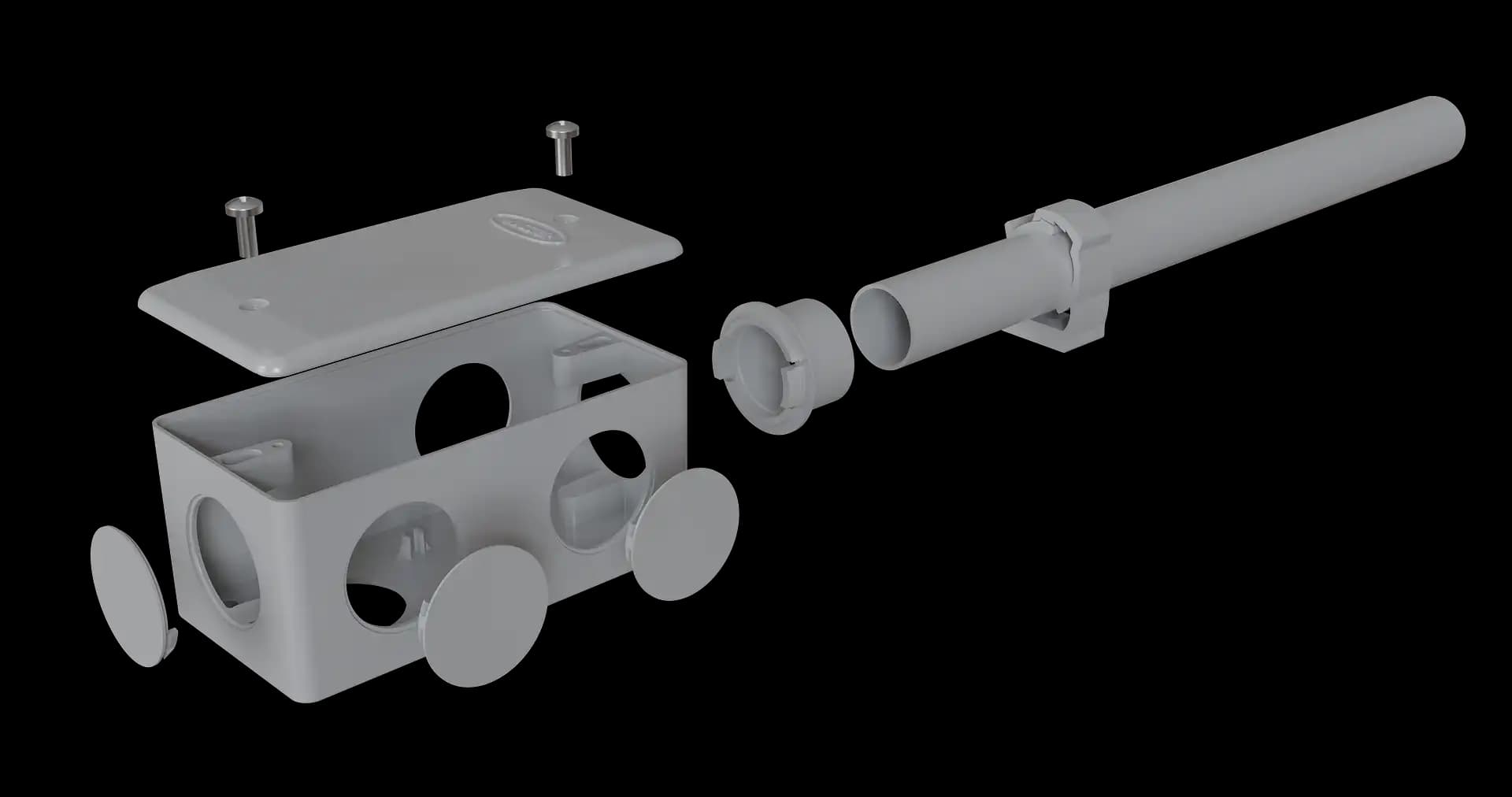 Eletroduto Masster Decor cinza munsell