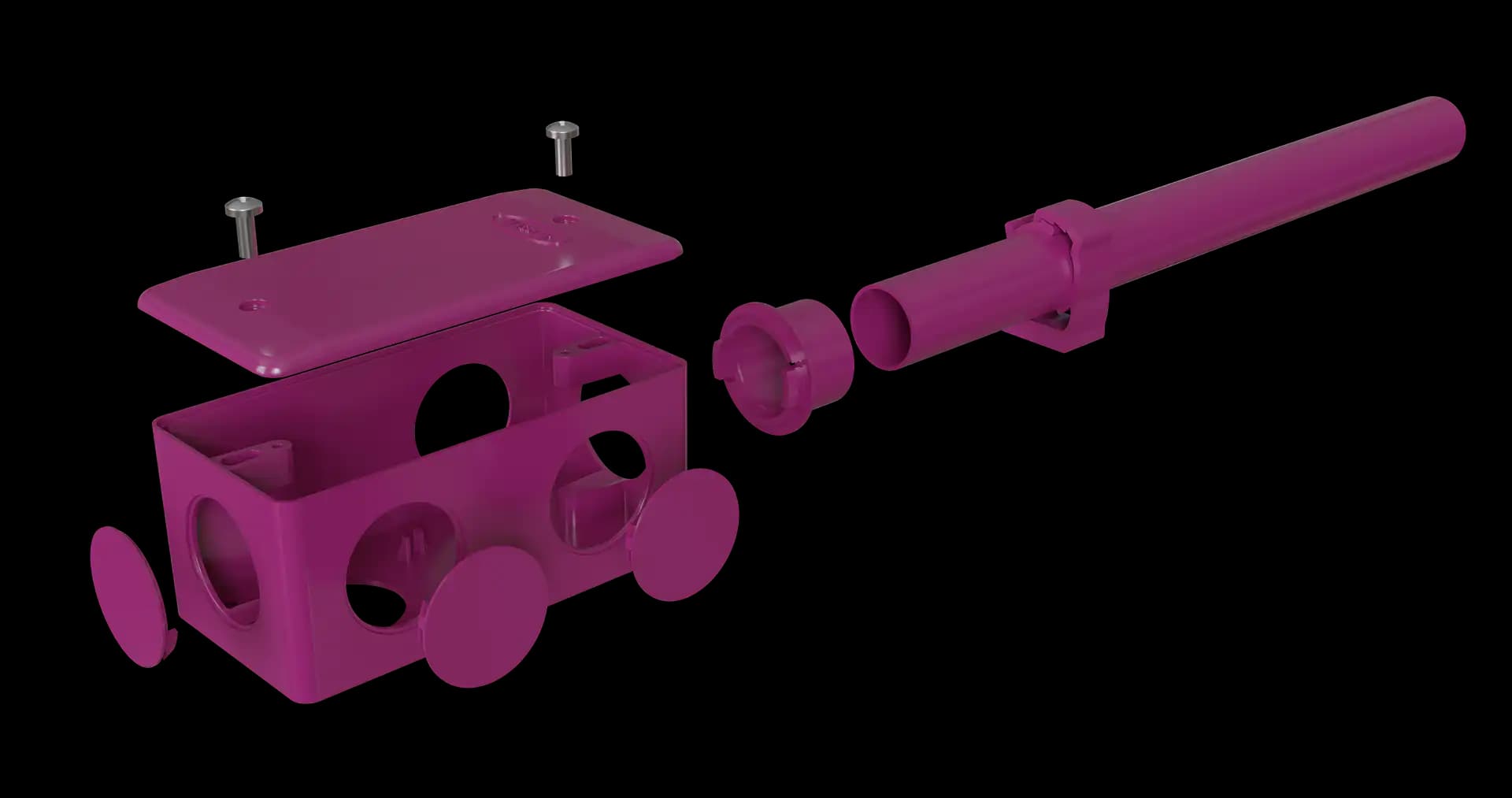 Eletroduto Masster Decor rosa pink